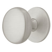  Deco Series Mulberry Collection Farmhouse Round Cabinet Knob in Satin Brushed Nickel, Brass, 1-1/2'' Diameter x 1-9/16'' D