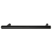  Cornerstone Series Cosmopolitan Collection Steel Bar Handle in Matt Black, 200mm W x 35mm D x 12mm H (7-7/8'' W x 1-3/8'' D x 1/2'' H), Center to Center: 160mm (6-5/16'')