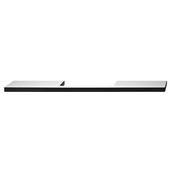  Pinstripe Collection Handle in Brushed Aluminum / Black, 350mm W x 40mm D x 10mm H (Appliance Pull)