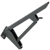  Hebgo Folding Table Bracket, Sold Individually, Steel, Load Capacity 330 lbs. per pair, 82mm (3-15/64'') W x 330mm (12-63/64'') D x 134mm (5-9/32'') H, Gray Primed