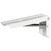  Folding Countertop / Shelf Bracket, Steel, Galvanized Support, 60mm (2-23/64'') W x 200mm (7-7/8'') D x 105mm (4-9/64'') H, White
