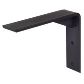  Centerline Brackets Series Front Mounting Plus Countertop Bracket, Steel, Powder-Coated Black, 2-1/2'' W x 16'' D x 12'' H, 3/8'' Thick