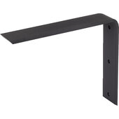  Centerline Brackets Series Front Mounting Countertop Bracket, Steel, Powder-Coated Black, 2-1/2'' W x 12'' D x 10'' H, 3/8'' Thick