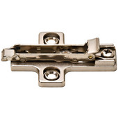 Salice Clip Mounting Plate, 0mm Reinforcement, Screw Mounting, Zinc & Steel, Nickel Plated Finish
