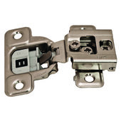  Concealed Hinge, Salice Excenthree 3-Cam, 106 Degree Opening Angle, Soft Close, 1'' (26mm) Overlay, Screw Mounted, Nickel-Plated