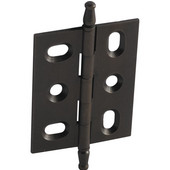  Elite Decorative Mortised Butt Cabinet Hinge with Minaret Finial in Oil-Rubbed Bronze, Overall Height: 70mm (2-3/4'')