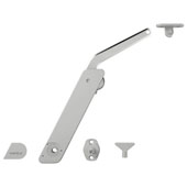  Free Flap H 1.5 Series Swing-Up Fitting Lid Stay Set, Model A, Nickel Plated - Right Hand, For wood, glass or aluminum frame doors