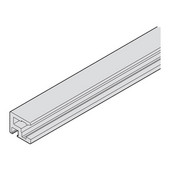 Sliding Door Fittings - EKU Clipo 25 GR 20/20 Inslide Individual Component, Glass frame profile, for upper and vertical glass frame, Aluminum, Silver, 2.5 meters