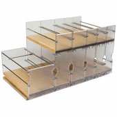  Pull-out Spice Rack, Birch, for 24'' Face Frame Cabinets, 19-1/4''W x 10-3/4''D x 10-3/4''H