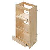  Upper Wall Cabinet Pull-Out Organizer, with Adjustable Shelves, Maple, 7-7/8''W x 11''D x 26''H, Min Cab Opening: 12'' W x 11'' D x 26'' H
