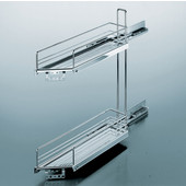  Kitchen or Vanity Base Cabinet Angled Front Pull-Out Organizer, 45�, Left Mounted, Min Cab Opening: 4-1/2'' W x 19-1/2'' D x 22-1/4'' H