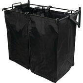  Tag Synergy 24'' W Tilt Out Hamper with (2) Small Removable Bag, 24'' W x 13-7/8'' D x 22'' H, Black