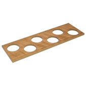  ''Fineline'' Container Holder with 6 Holes, Cherry, 16-11/16''W x 5-7/16''D x 7/16''H