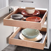  Rollout Pantry Tray for 24''W Frameless Cabinets, 20-3/32''W x 21-1/8''D x 7-3/4''H, Maple