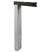  AdjusTableSystem® Clever Conversion Electric System, Adjustable Column Set, Silver, with Independent Motor Beams, without Switch, 27-3/8'' - 46-1/4 (695 - 1175mm) Height, Steel