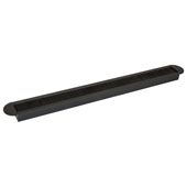  Rectangular Cable Slot with Brush, Black, 17-3/4''W x 1-3/4'' D 