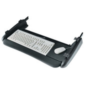  Accuride Standard Keyboard Tray System, Model 200 - 75 lb. Capacity, Steel & Plastic, Black