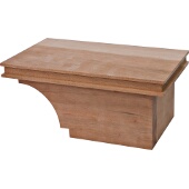  Transitional Cabinet Foot, Right, Cherry, 8-1/2''W x 4-7/8''D x 3-15/16''H
