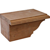  Traditional Cabinet Foot, Left, Cherry, 7-3/4''W x 4-7/8''D x 3-15/16''H