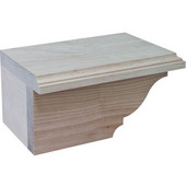  Traditional Cabinet Foot, Left, Maple, 7-3/4''W x 4-7/8''D x 3-15/16''H
