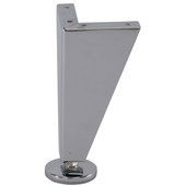 Furniture Foot-150 Solid, Polished Chrome, 150mm (6'') H