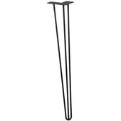  Vintage Hair Pin Table Legs Set of 4, 710 mm (28'' H) Tall, Steel, Matt Black, 50mm x 120mm D x 710mm H (2'' W x 4-3/4'' D x 28'' H)