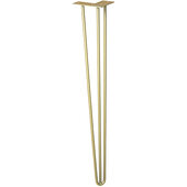  Vintage Hair Pin Table Legs Set of 4, 710 mm (28'' H) Tall, Steel, Pearl Gold, 50mm x 120mm D x 710mm H (2'' W x 4-3/4'' D x 28'' H)