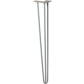  Vintage Hair Pin Table Legs Set of 4, 710 mm (28'' H) Tall, Steel, Moss Gray, 50mm x 120mm D x 710mm H (2'' W x 4-3/4'' D x 28'' H)