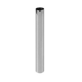  2-3/8'' Diameter Tube for Table Leg Component System in Brushed Steel