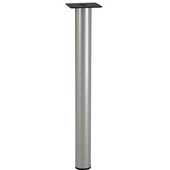Häfele E-Leg in Set of Four with Leveling Adjustment in Silver Aluminum Finish
