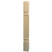 Häfele Arcadian Collection Hand Carved Post, 3-1/2'' W x 3-1/2'' D x 34-1/2'' H, Cherry