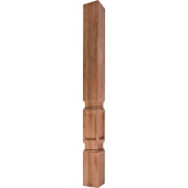 Vanity Wood Table Leg Post, Prairie, Cherry, 3''W x 3''D x 34-1/2''H