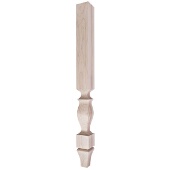  Vanity Wood Table Leg Post, La Fayette Collection, Maple, 3''W x 3''D x 34-1/2''H 
