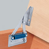  Lid Stay - Bench Seat Hinge, Blue Zinc, approx. 8 kg (17.6 lbs) seat top weight, Pair