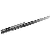  Full Extension 12'' - 28'' Side Mounted 100lbs Ball Bearing Slide, Cam+ Adjust, Zinc-plated, Zinc-plated