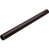  Tag Synergy Round Wardrobe Rail with Supports, Anodized Aluminum, Black, 29-3/4'' (753mm) Length