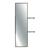  Elite Pull-Out Full Rotation Mirror, Black, 13-3/8''W x 47''H