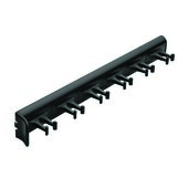 Tag Synergy Belt Rack with 6 Hooks and 3/4 Extension Slide, 14-1/8'' Length, Black