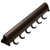  ''Synergy Elite'' Collection Fixed Wardrobe Accessory Hooks, Dark Oil-Rubbed Bronze, Available in Different Lengths