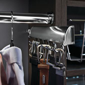  ''Synergy Elite'' Collection Telescopic Belt Rack, Polished Chrome, for Side or Door of Wardrobe, Different Lengths Available