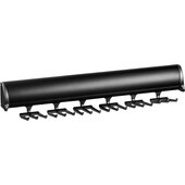  Tag Synergy Elite Tie Rack with Full Extension Slide and 18 hooks, 13-7/8'' (352mm) Length, Black