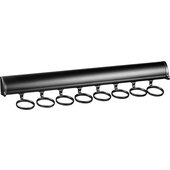  Tag Synergy Elite Collection Scarf Rack with Full Extension Slide and 8 Hooks, 17-15/6'' (455mm) Length, Black