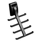  Tag Synergy Elite Collection Tie Hook with 8 Hooks, Black, 3-3/4'' W x 2-3/8'' D x 5-1/4'' H