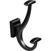  Tag Synergy Elite Collection Coat Hook, Black, 1-1/2'' W x 3-5/8'' D x 6-1/4'' H