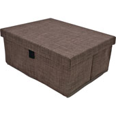  Engage Storage Box, Slate Fabric, 17-1/2''W x 13-1/2''D x 7-3/8''H
