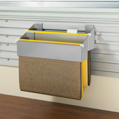  Omni Office File Hanger, for Letter Size Hanging File Folders, Steel, Silver, 12-1/4''W x 2-13/16''D x 4''H