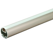  ''Synergy Elite'' Loox Lighted Wardrobe Tube, with Clear Insert (does not include LED strip), Nickel Matt, 48'' Length