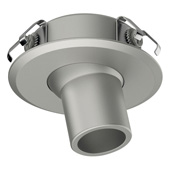  LOOX5 LED2093 Series 2700K Warm White Recessed Mounted Swivel Spotlight in Silver Colored, 12 Volts, 1.0 Watt, CRI90, with 2 Meters (78-3/4'' Length) Lead, 1-9/16'' Diameter x 3/4'' D