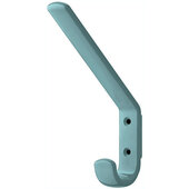  HEWI Collection Modern Wall Mounted Coat & Hat Hook in Blue Aqua, Polyamide, 7/8'' W x 4-15/16'' D x 6-1/2'' H