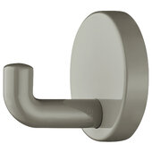  HEWI Collection Modern Wall Mounted Wardrobe & Coat Hook in Glossy Stone Gray, Polyamide, 1-15/16'' Diameter x 1-3/4'' D
